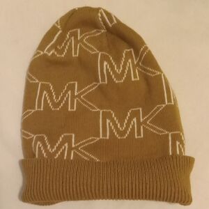 Michael Kors Brown Logo Beanie